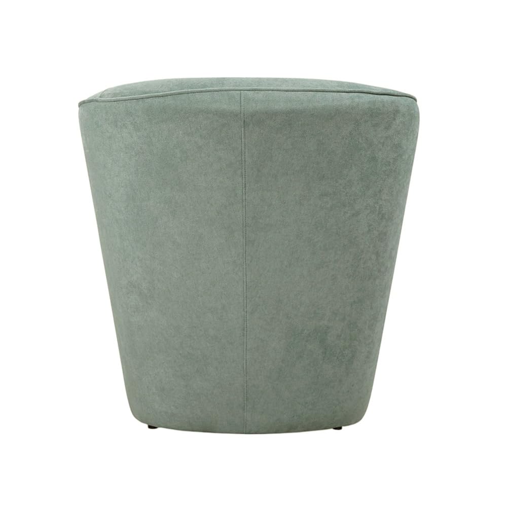 Poltrona in tessuto antimacchia rivestimento water repellent - struttura in legno - già assemblata - comoda e elegante - per camera da letto,soggiorno,ufficio, stile moderno (Verde Menta)