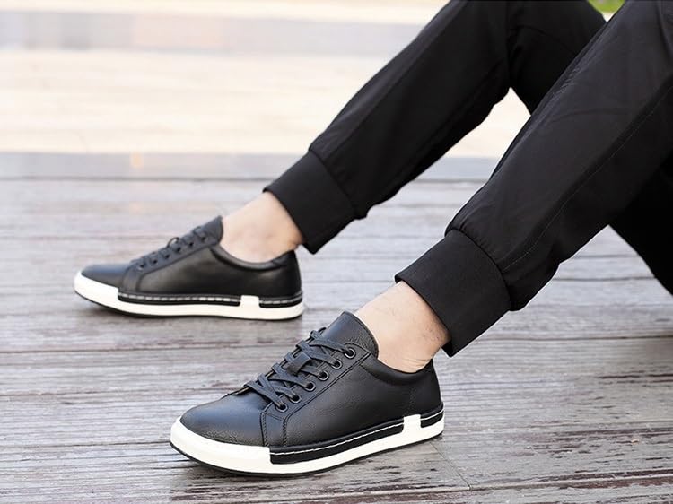 Men's Casual Shoes Lace Up Business Dress Sneakers Simple Leisure Oxford Shoes Men's Fashionable Casual Shoes2