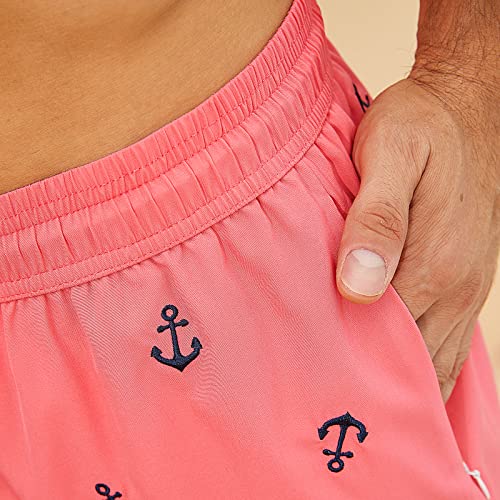 Image of BRISIRA Mens Swim Trunks Swim Shorts Quick Dry 5 inch Inseam Beach Shorts with Compression Liner and Zipper Pocket