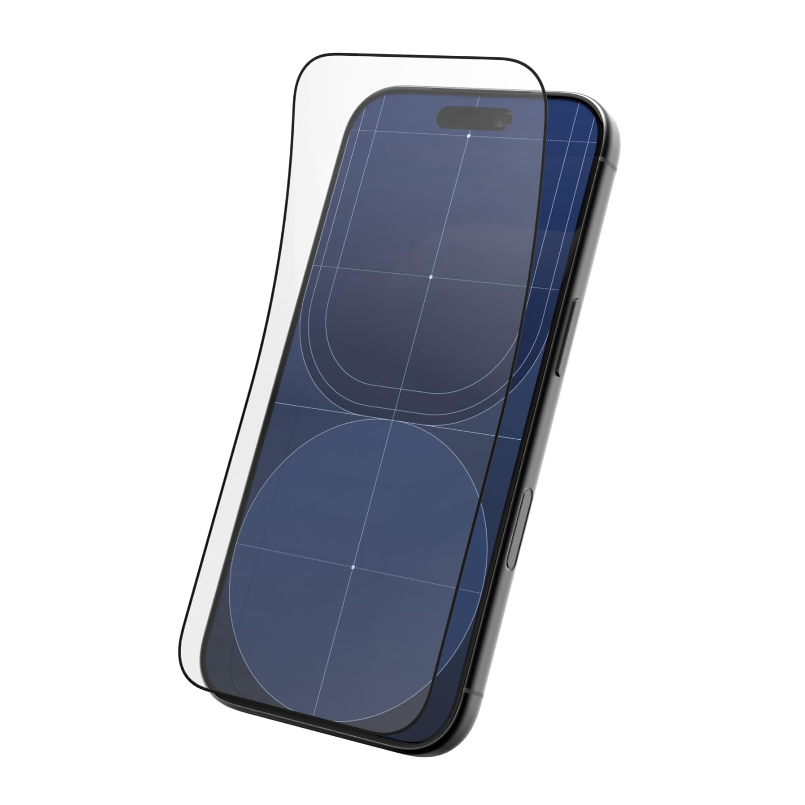 RhinoShield Protection d'écran Compatible avec [iPhone 17/17 Pro/ 16 Pro] | Impact Protector Pro – résistant aux Chocs et aux Rayures, Anti-lumière Bleue, Outil d’Installation Inclus -Transparente