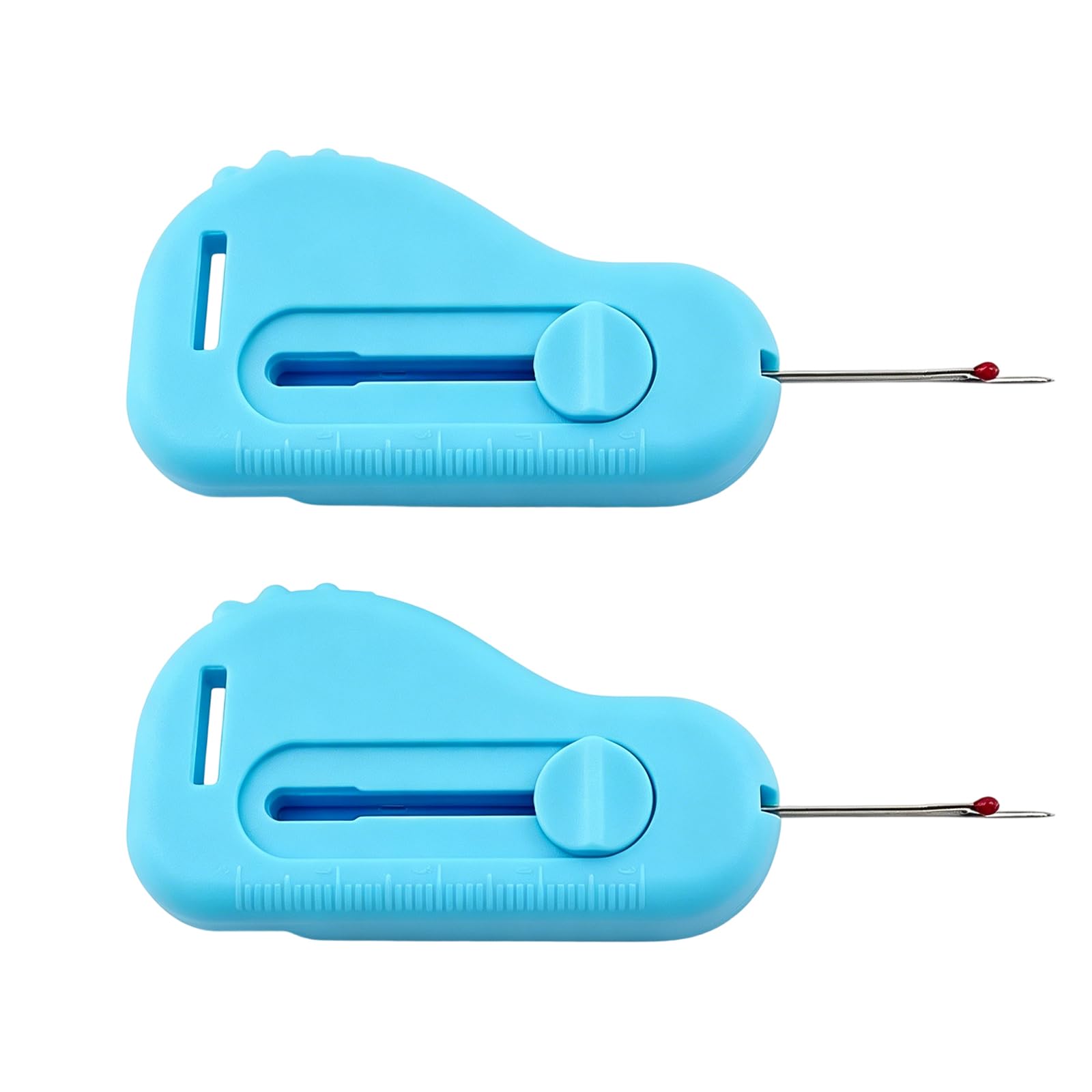 Zxfdsfdbnm 2Pcs ABS Sewing Guide Seam Guide with Thread Unpicker Measuring Scale for Sewing Positioning Fabric Alignment Slip Proof Joint King