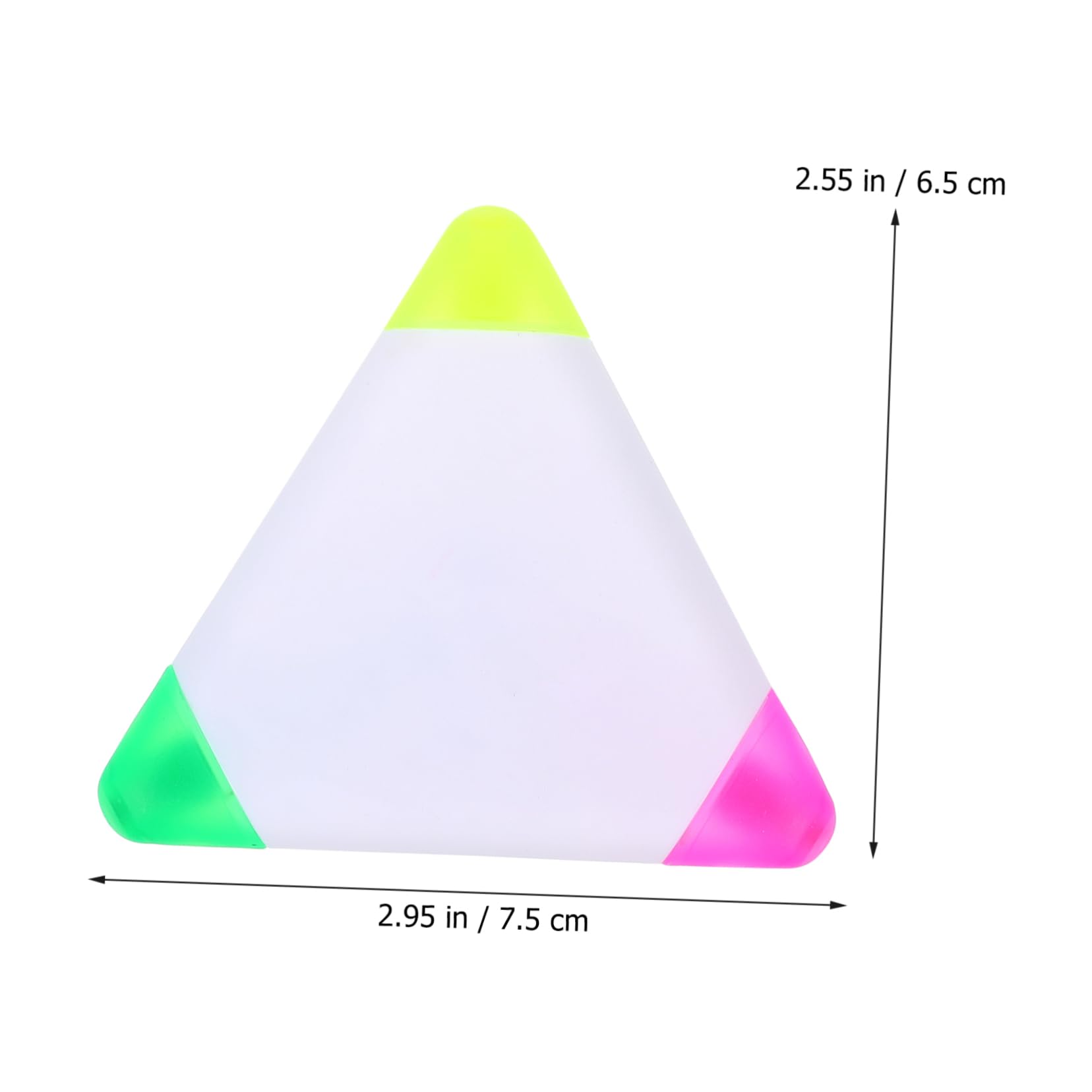 HOMSFOU 6 Sätze Textmarker Dreiecksmarkierungen Fluoreszierender Markierungsstift Fluoreszenzschwerer Farbige Stifte Dreieckige Markierung Farbstift Plastik Bunt 5 Stück * 6