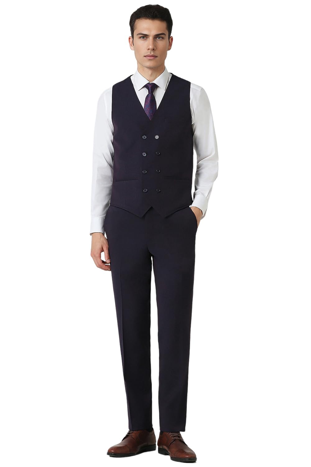 van heusen Men's Polyester Blend Four Piece Suit-Dress Set-picture-46