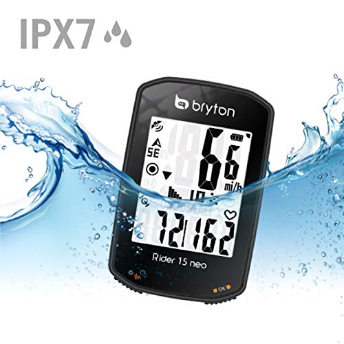 Bryton Rider 15 Neo Gps Bike/Cycling Computer Device Only: Twist | Click | Go! 3 Satellite System. 16 Hr Battery Life. Supports Ble Speed, Cadence, Heart Rate Sensors. Backlight. Smart Notifications. #TOP4