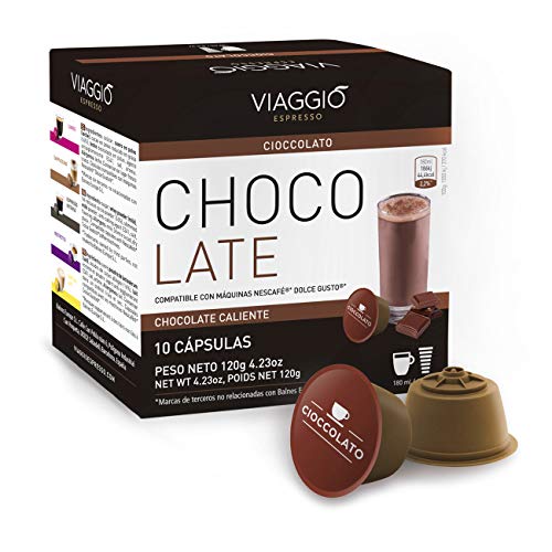 Viaggio Espresso Cápsulas de café compatibles con máquinas Dolce Gusto Chocolate (60 Cápsulas)