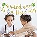 A Wild One is on the Way Banner - Pre-Strung Safari Baby Shower Decorations | Mess-Free Glitter Jungle Theme Photo Backdrop | Time-Saving Welcome Baby Party Supplies for Expecting Parents