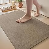 LMLSHOUバスマット の革命 珪藻土バスマット お風呂マットとして 超強吸水×速乾×防滑 3倍効果 軽量で持ち運び楽々 簡単洗濯可能な珪藻土マット 抗菌加工 消臭機能