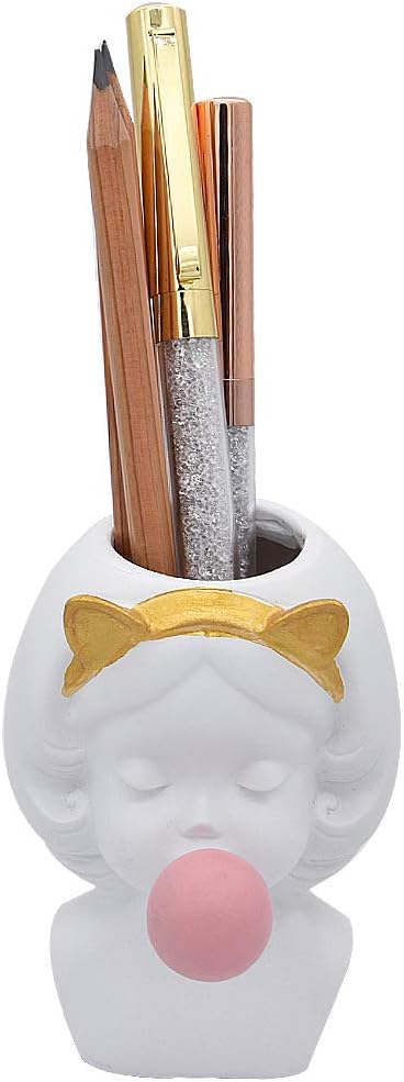 SIPLIV Pencil Holder Pen Containers Desk Organizer Makeup Brush Holder Succulent Flower Pot Pencil Holder for Home Office Classroom - Image 4