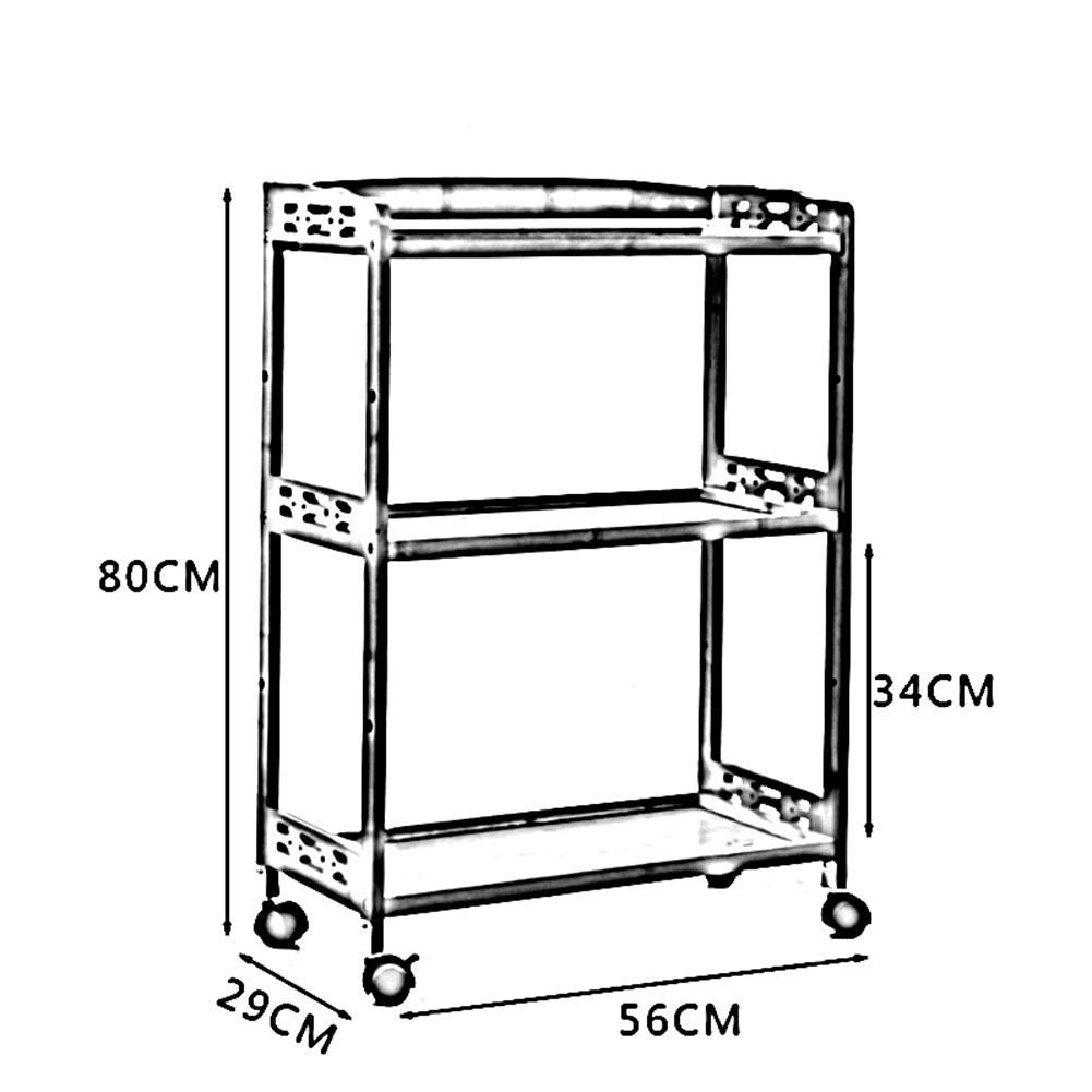 Carrelli Portavivande Multifunzione, Carrelli Bar, Soggiorno, Design con Corrimano A 3 Strati, Facili da Spingere E Tirare, Impermeabili, 2 Misure, Cucina, Marr