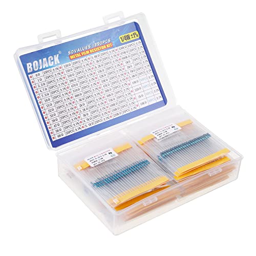 Bojack BJ-50 Values 1350 Pcs Resistor Kit 0 Ohm-5.6M Ohm thumb #1