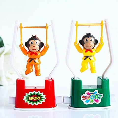 LOVEYue Creative Child Wind Up Clockwork Gymnastics Monkey Swing Flip Toy Birthday Gift,Perfect Child Intellectual Toy Gift Set Random Color Cover