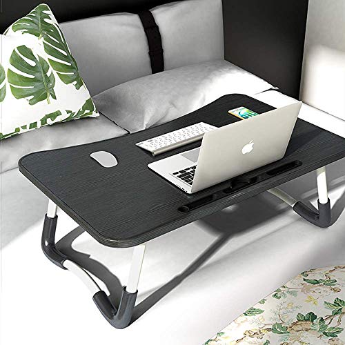 Laptop Schreibtisch Bett Tablett, Faltbare Lap Schreibtisch Bett Tisch zum Frühstück Servieren, Notebook Tisch mit Tablet Slots für Couchboden für