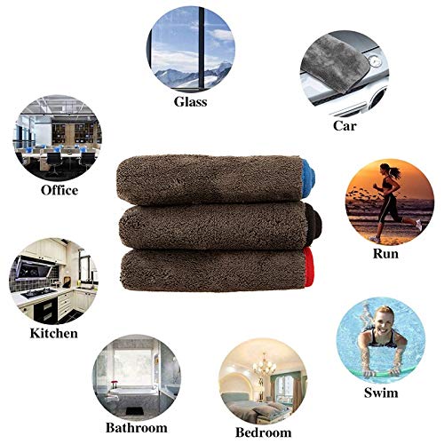 Panno Microfibra Autolavaggio 1200gsm Car Detailing Detailing Microfiber Asciugamano Automobile Pulizia Accumulo di Asciugatura Panno Automobile Spessa Auto Lavaggio Rag for auto Cucina Cucina Care Ca