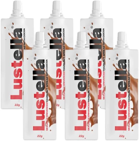 Lustella Infused Hazelnut Chocolate Spread - Fun for Couples (6 pack)