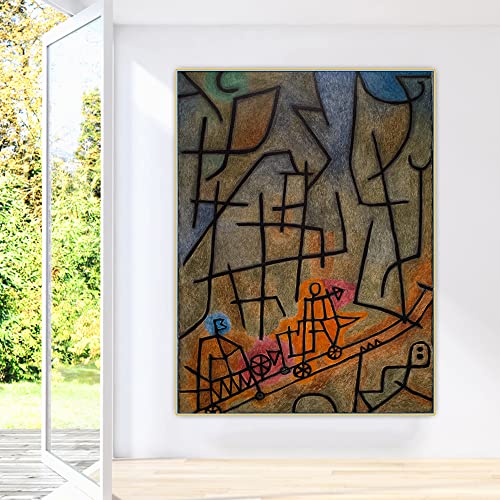 Peinture Paul Klee Conquest of The Mountain DIY 5D Full Drill dots art mural 30x40