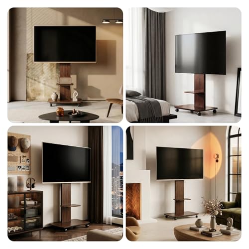 Soporte Móvil para TV 32-65 Pulgadas con Ruedas y Estante miniatura 7
