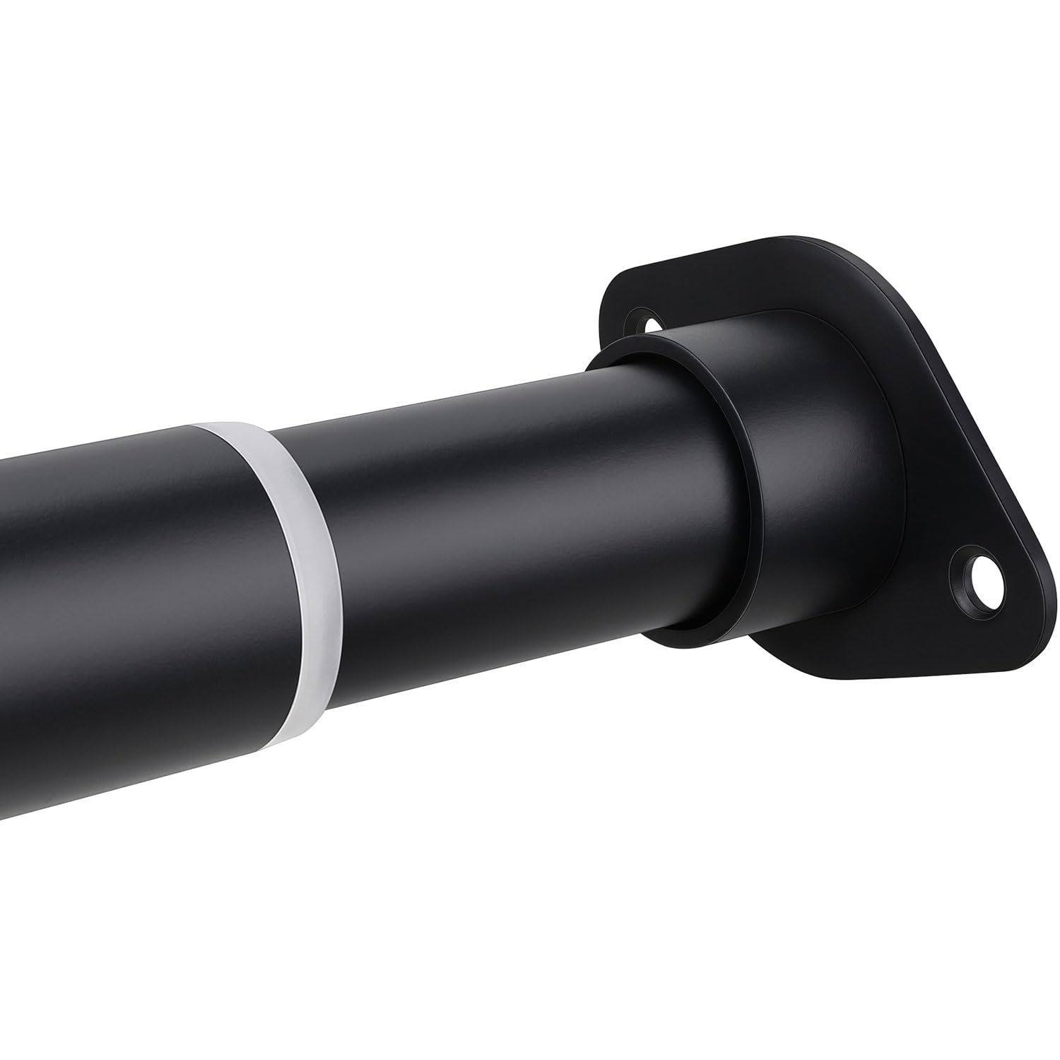 LOMILD Closet Rod, Adjustable Clothes Haning Rod 66 to 76 Inches, Stainless Steel Rod for Close, Matte Black