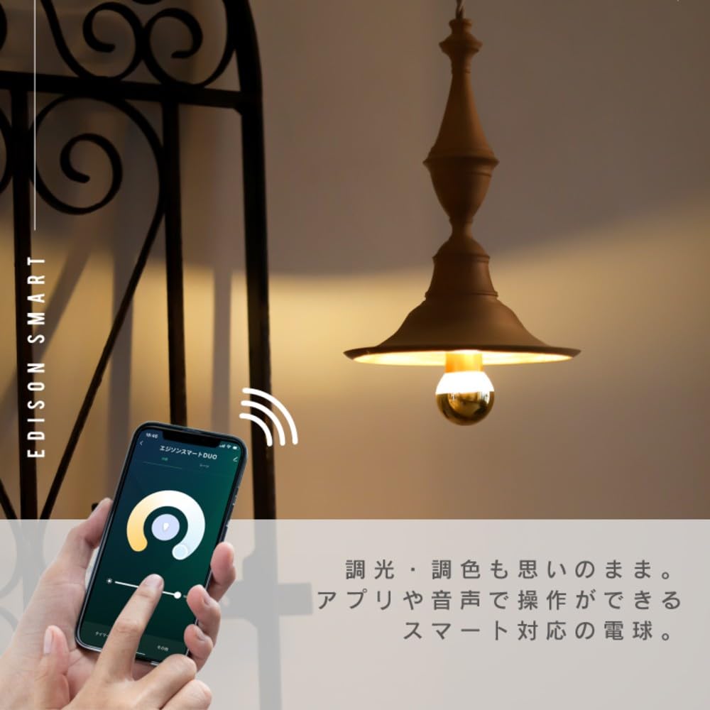 Amazon.co.jp: エジソンバルブLEDスマート E17 スマート電球 DUO