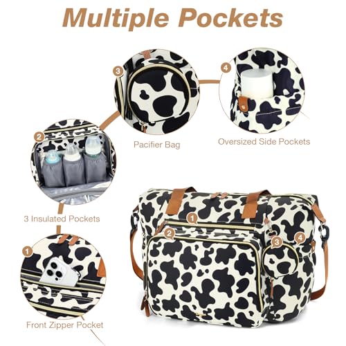 Image of Diaper Bag Tote, Large Baby Hospital Bag for Labor Delivery Mom