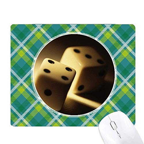 Tapis de souris pixel vert avec grille de points pour jeu