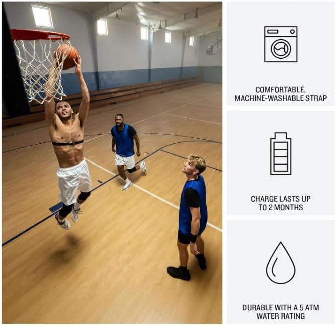 Miniatura 4 de Garmin HRM 600 Monitor de frecuencia cardíaca premium con dinámica de carrera, correa M  XL (28"-42")  Compatible con relojes inteligentes Garmin y