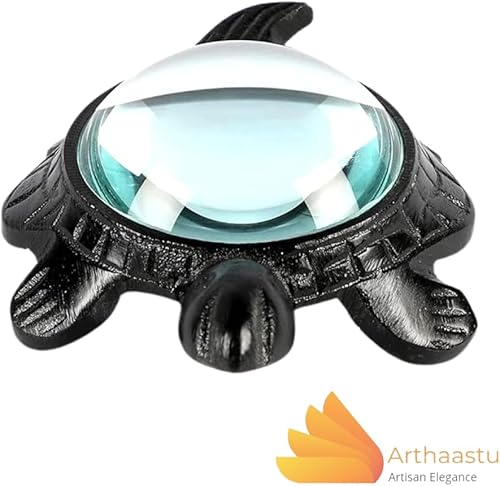 Miniatura 7 de Figuras antiguas de tortuga negra con lupa 10X y pisapapeles para el hogar y la oficina, centro de mesa, estantería de escritorio, sala de estar,
