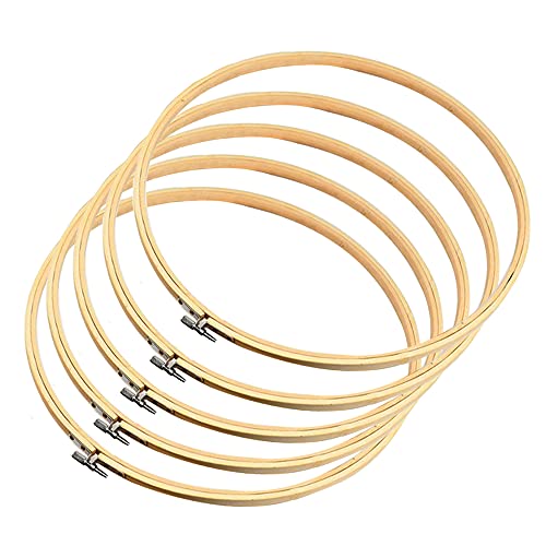 HEALLILY Stickrahmen 26cm - Rund & Eckig Für Stickerei