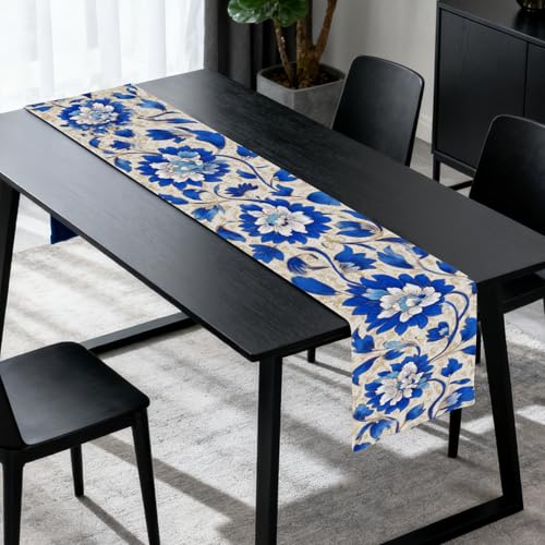 Image of Nuxovilar Vintage Floral Table Runner Flax 13x72 in