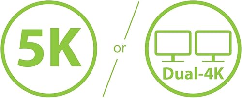 Vista 28 de IOGEAR Hub Thunderbolt 3 de 9 puertos - Pantalla dual 4K 60Hz - 2 Displayport 1.2-60W carga para laptop - Velocidades de 40 Gbps - Ethernet