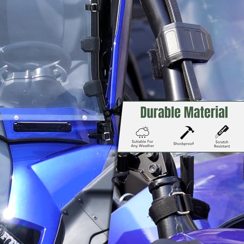 HAKA TOUGH Front Windshield for Yamaha YXZ 1000 Accessories 2019-2024,Vented Windshield for YXZ 1000R Front Full Window Dustproof Durable by HAKA TOUGH - Image 7