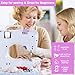 Sewing Machine for Beginners & Kids, Mini Portable Sewing Machines with 12 Built-in Stitch Patterns, 2-Speed Foot Pedal, Perfect for Teaching Daughter Granddaughter to Sew(27 Pieces Sewing Kit & Case)
