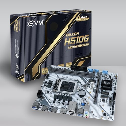 Image of EVM H510 DDR4 Motherboard | LGA1200 Socket | Intel 10th /11th Gen Support | DDR4 3200MHz | M.2 NVMe | SATA | USB 3.0 | Gigabit LAN | WiFi Ready | Micro ATX | 3 Year Warranty (EVMH510G)