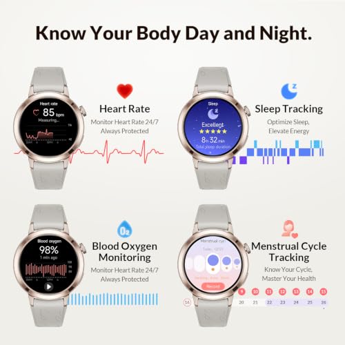 FANY Luna Smart Watch for Women, 1.1" AMOLED Small Women's Smartwatch by FANY - Used condition - Image 3