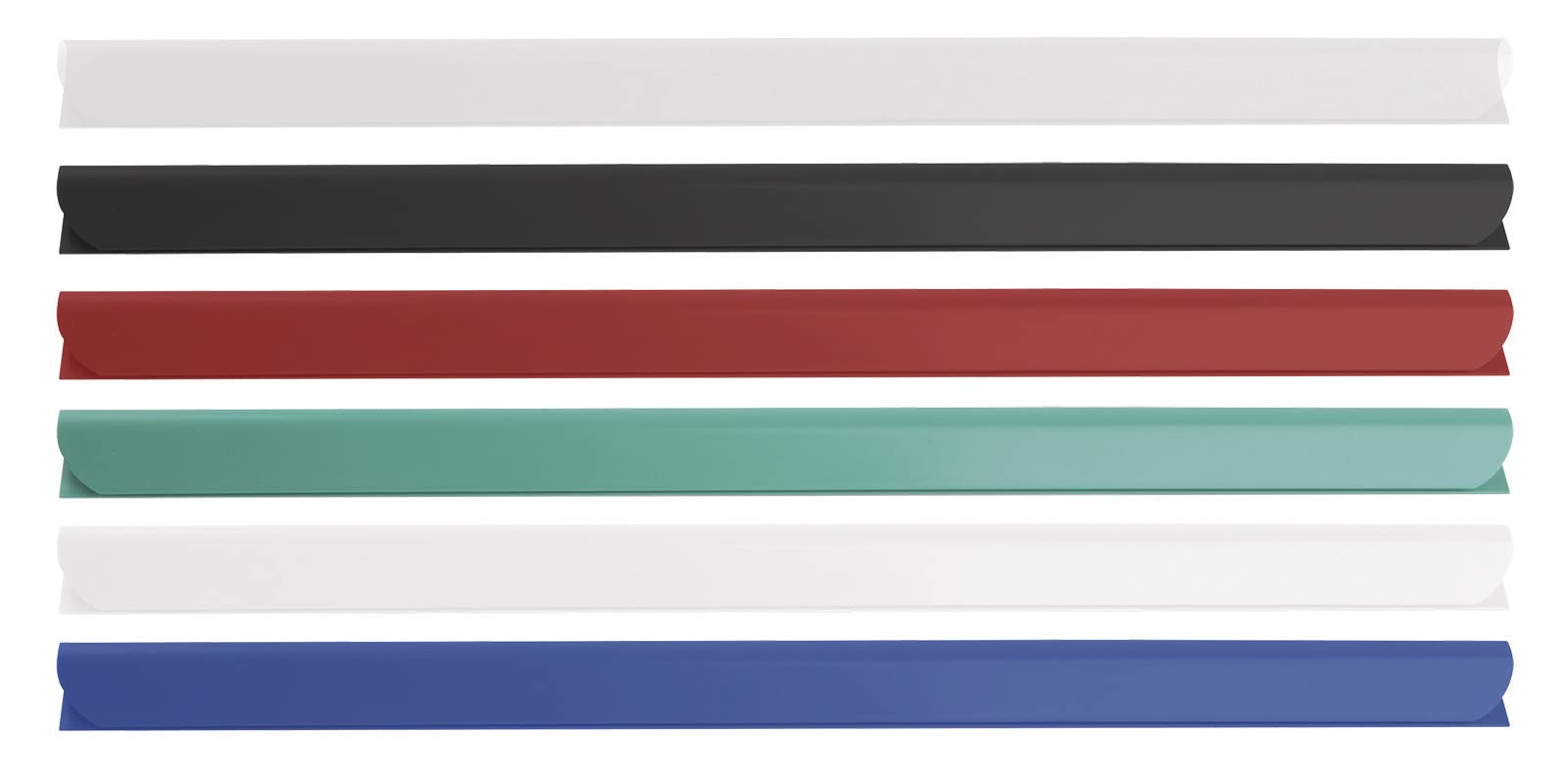 Guide Di Serraggio Universali DIN A4 | 10 Pezzi Per 100 Fogli, Morsettiera In PVC Bianco - Foto 11