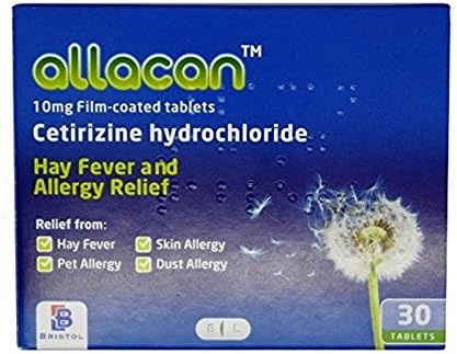 Hayfever & Allergy Relief One a Day Tablets Cetirizine 10mg X 30 GSL