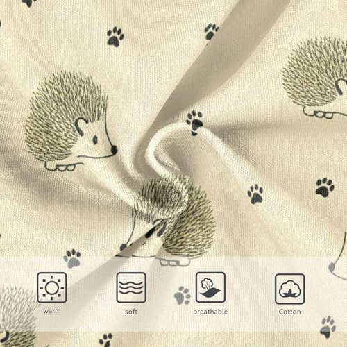 Girls' Underwear Cute Hedgehog Footprints Yellow Toddle Brief Panties 23019403