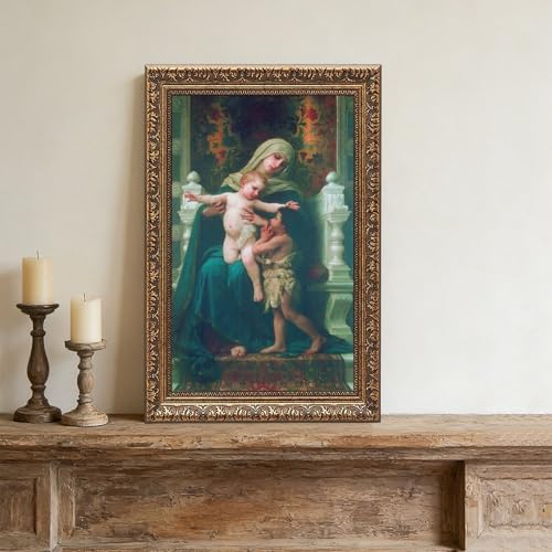 Impression toile La Vierge Jésus Bouguereau art mural cadre 30 cm - 4