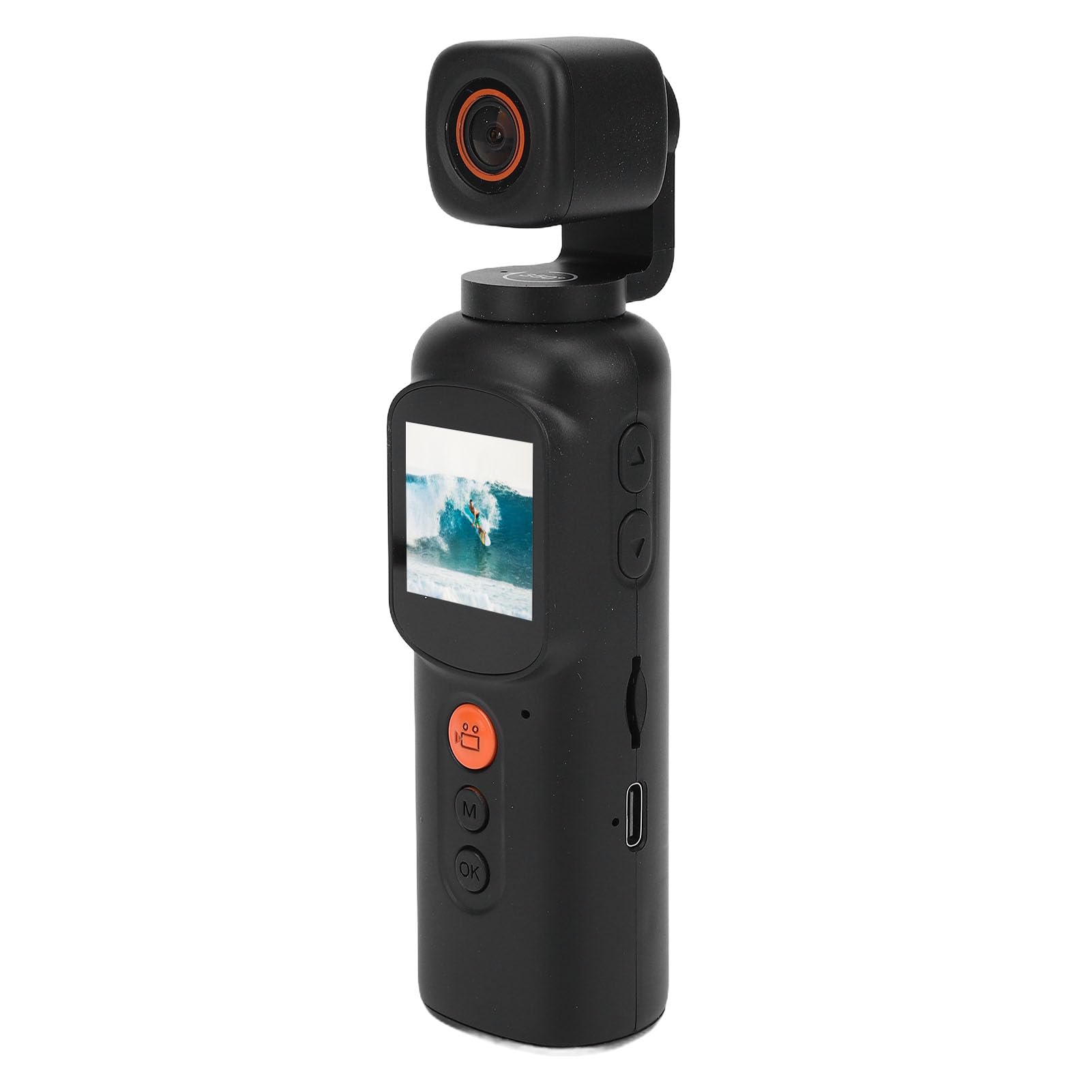 Gugxiom 2K Handheld Video Camera, 3840x2160 Ultra HD Wide Angle Lens 350 Rotating Head, with Multi Axis Stabilization, for Travel Recording-image-49