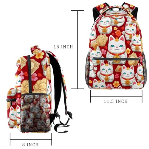Sac à dos de campus voyage porte-bouteille filles garçons multicolore