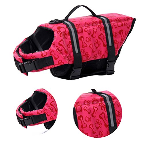 POPETPOP Colete salva-vidas para cães, colete salva-vidas durável para cães salva-vidas flutuante (9