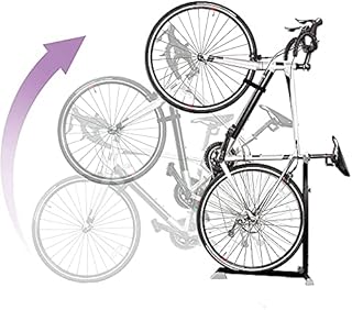 Bike Nook Bicycle Stand, Portable and Stationary Space-Saving Rack with Adjustable Height, for Indoor Bike Storage