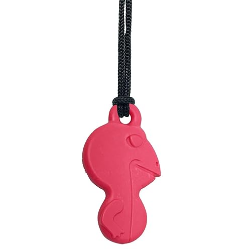 Miniatura 35 de TalkTools Sensory Chew Necklace - Teething and Biting Chewelry for Kids & Adults with ADHD, Autism - Anxiety Relief Chewing Pendant - Safe and Pink