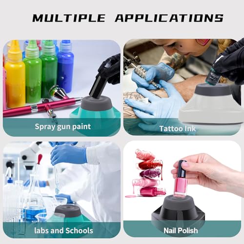 Mini Vortex Mixer 10000RPM Tattoo Ink Pigment Mixer Vibrator Powerful Swirl Shake Mixer for Acrylic Pigments Nail Polish Mascara Adhesives (Green)