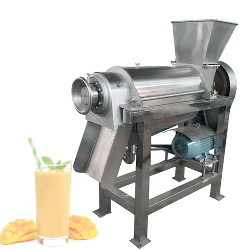 YAOYIM Commercial Apple Spiral Crusher Juicer Extractor Fruits Production Line Processing Machine With Wheels Cold Press For Orange