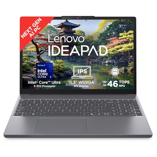 Lenovo IdeaPad Slim 3 Intel Core Ultra 5 322 Next-Gen AI PC (16GB RAM/512GB SSD/15.3" (38.8cm)/WUXGA IPS/Copilot+ PC/Windows 11/MSO 365 Basic+Office 2