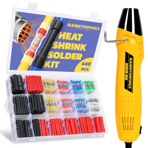 Haisstronica 440-Piece Solder Seal and Heat Shrink Kit