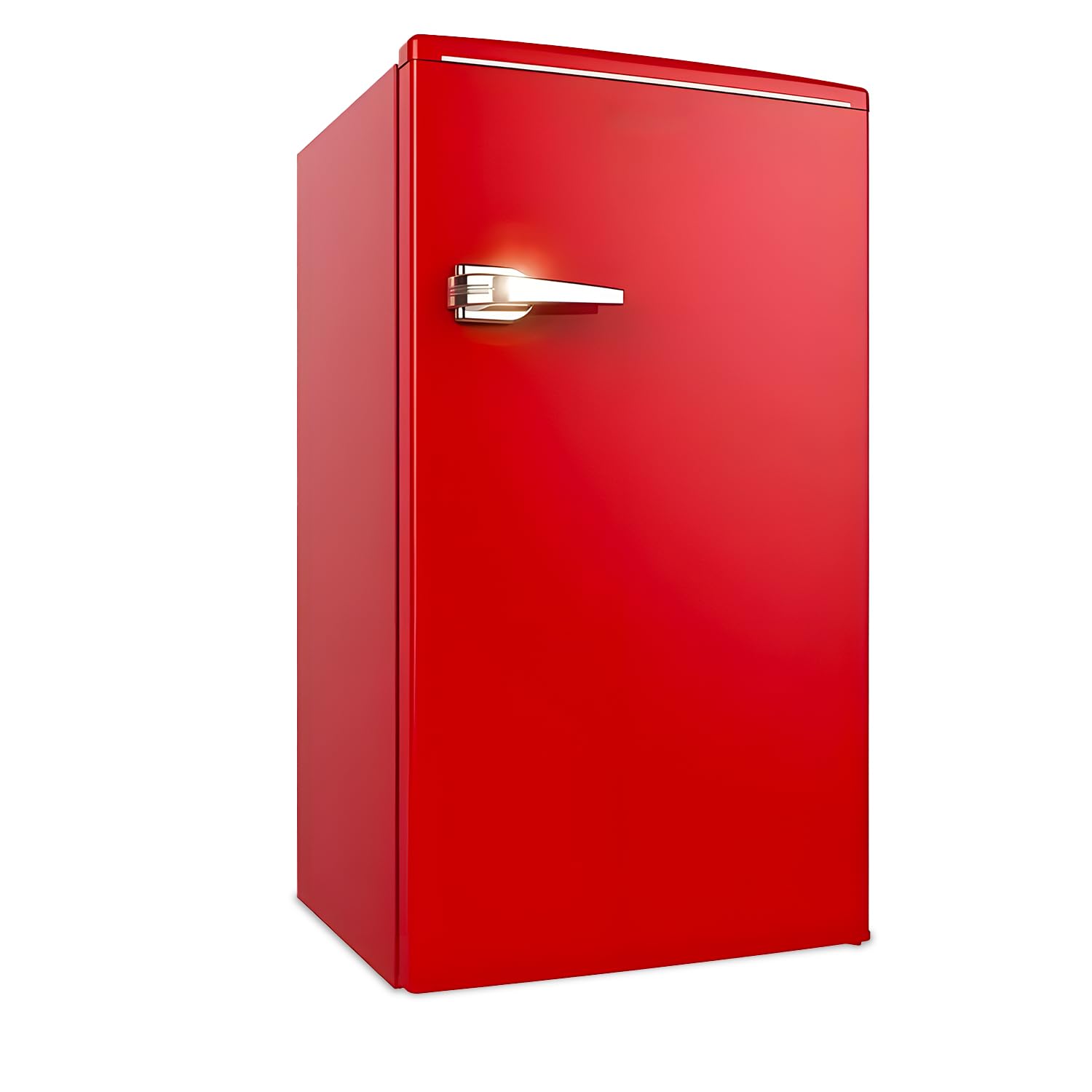 Avilia - Frigorifero Vintage Monoporta 90L con Congelatore, Ripiano Regolabile e Cassetto Bar, Ideale per Casa e Ufficio, Stile Retrò Compatto e Silenzioso, Classe Energetica A+ Rosso