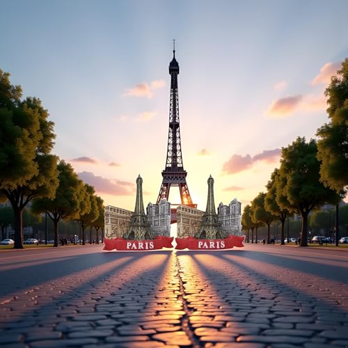 Imanes decorativos Torre Eiffel 3D París set 2 miniatura 6