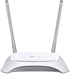 TP-Link TL-MR3420 - Roteador Wi-Fi (300 Mbps 3G / 4G, 1 porta UBS 2.0, botão WPS, nenhuma configuração necessária, plugue da UE), Branco, Grande