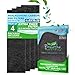 Breathe Naturally® Carbon Activated Filter 4-Pack For Idylis Air Purifier Filter, Fits IAP-GG-125 Air Purifier